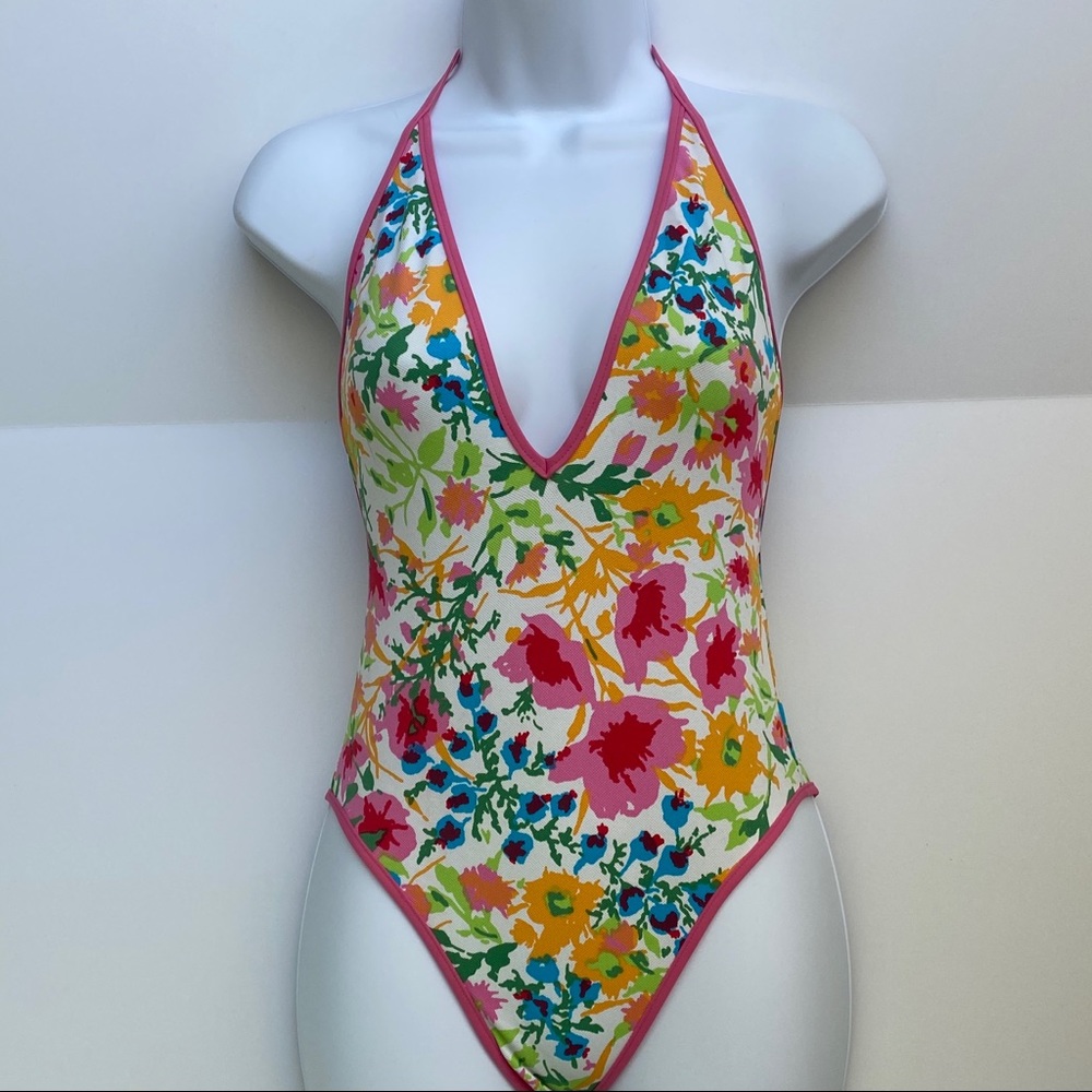 One Piece Deep V neck backless Swimsuit Small - Picture 15 of 15